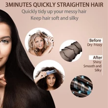 Cepillo Alisador De Cabello Profesional SOKANY SK-1008 - 5 Niveles De Temperatura 950ºF -  Anti-Escaldaduras - Calentamiento Rápido En 2 minutos - Perfecto para Salón O en Casa - Cable Giratorio. - Negro - Ver 5