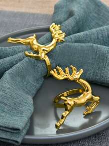 Animal Series Napkins Rings 2/4piece Set Metal Napkin Rings Buckles Dinner Table Decor Napkin Holder For Table Setting Napkin Ring For Wedding,Camping, Festival,Party - Multicolor - View 24