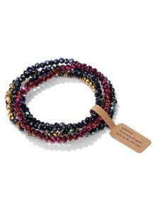 4 Cái/bộ Hạt Pha Lê Vòng Tay Dành Cho Nữ Trong Suốt Nhiều Màu Sắc Pha Lê Thủy Tinh 3X4 Mm Hạt Căng Vòng Tay Đồ Trang Sức - Nhiều màu - Xem 12