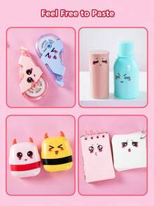 10 Cái/gói Hình Dán Tự Dính Biểu Hiện Cô Gái Dễ Thương, Hình Dán Hoạt Hình Graffiti Ngộ nghĩnh Cho Chai Nước, Hành Lý, Sổ Tay Trang Trí - Nhiều màu - Xem 9