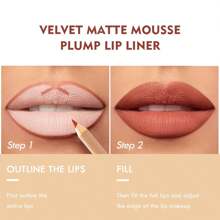 UCANBE Lip Liner Set, 12Pcs Oak Brown Pink Red Series Lip Liner, Smooth And High Pigmented Lip Makeup Pencil