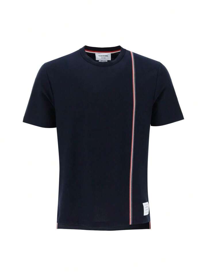 Tシャツ・カットソー THOM BROWNE Men T Shirts MJS252AJ0138415 Dark Blue Thom Browne Men's T-Shirt BLUE MJS252AJ0138415 | SHEIN USA