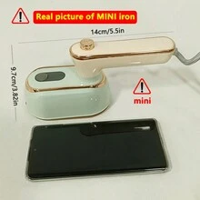 Mini Steam Iron, Handheld Hanging Ironing Machine, Suitable For Clothes, Portable Mini Steam Irons On Clothes, Handheld Steam Iron, Dry And Wet Ironing, Strong Penetration Steam To Remove Wrinkles, Suitable For Small Irons At Home, Office, And Travel - EU C Type Plug(220-240V) - View 4