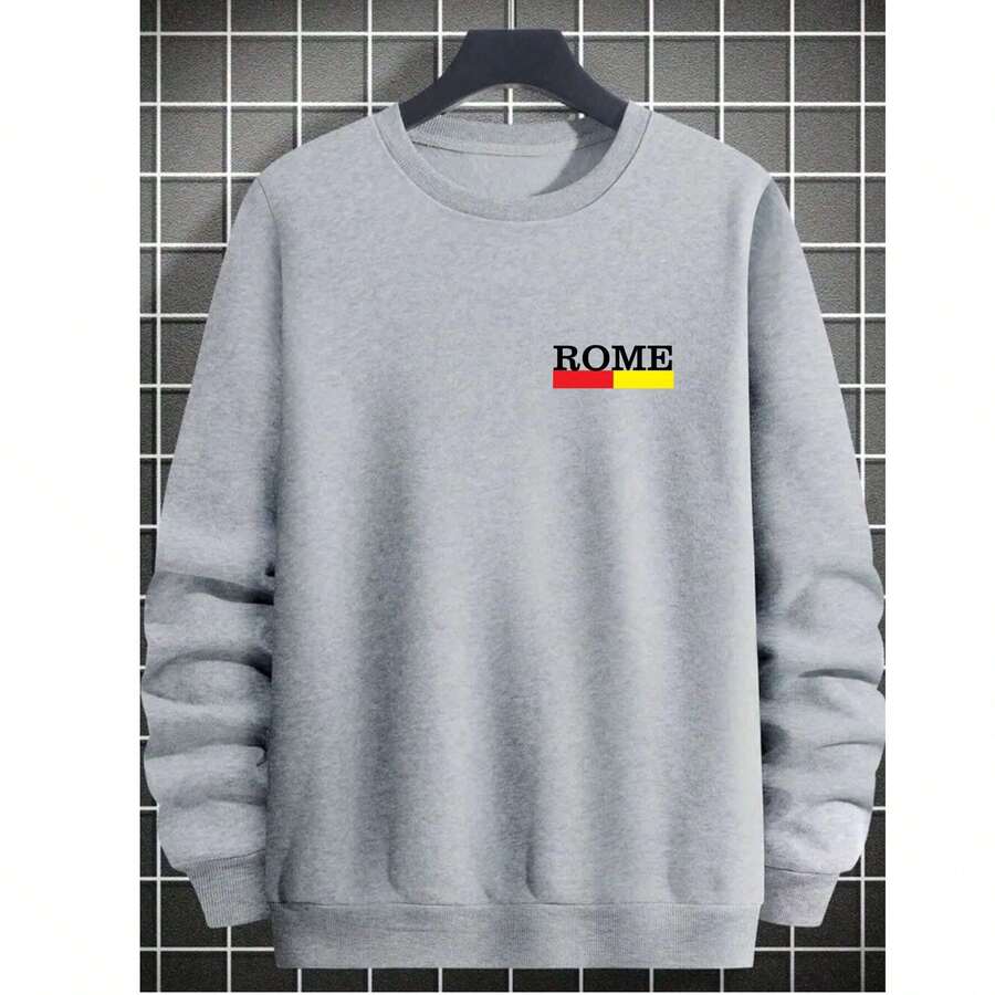 Men Sweatshirts - 灰色 - 查看 1