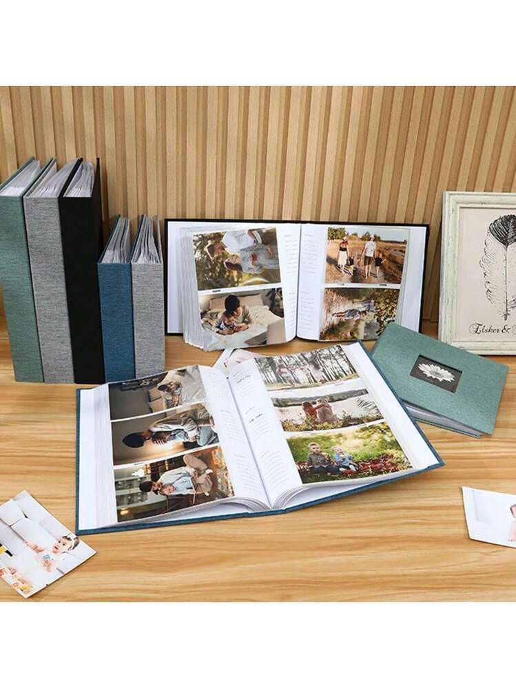 MBI - Album Fotografico (20,3 x 20,3 cm), Disegno di Bambino Blu