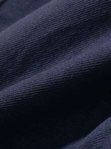 Pantaloncini sportivi da scuola di colore solido estivi per ragazzi, pantaloncini casual da casa e da viaggio Bermuda per giovani ragazzi - Blu Navy - Visualizzare 4