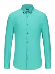 Men Shirts - Yeşil - Görünüm 1