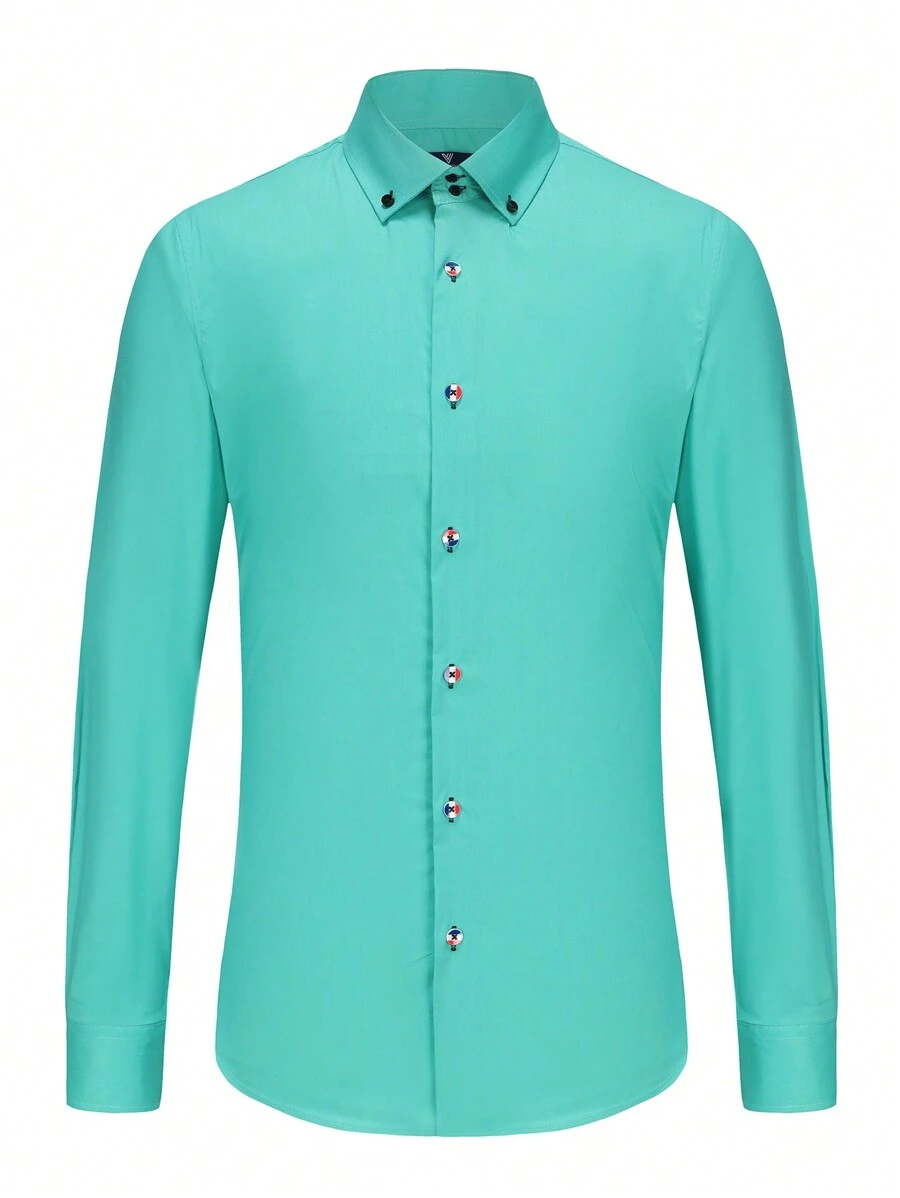 Men Shirts - Yeşil - Görünüm 1