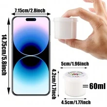 6 Pacotes de Conjunto de Slime de Manteiga e Slime de Cristal, Slime de Manteiga com Encantos Fofos, Slime Transparente com Aroma, Macio e Não Grudento, Presente de Aniversário, Páscoa, Natal, Lembrancinhas de Festa - Multicolorido - Visão 2