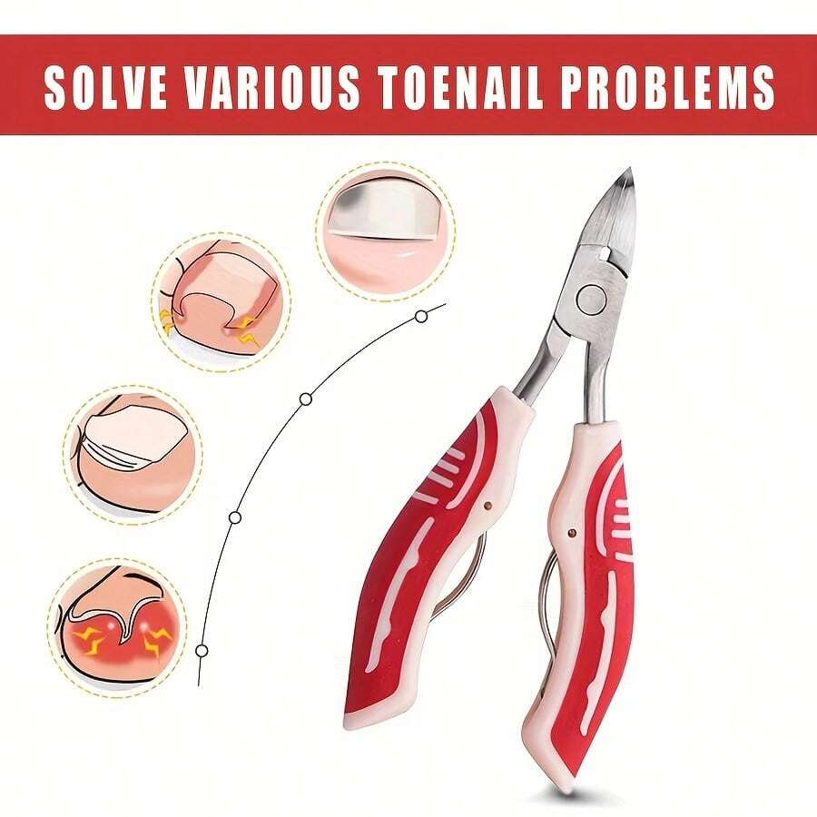 Thick Toe Nail Clippers For Elderly, Stainless Steel Precision Nail