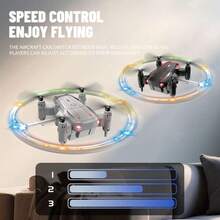 LED Lighted Toy Drone, 4-Axis Quadcopter With 360-Degree Flip Stunt, Remote Control Flying Aircraft, Beginner Friendly, With Portable Carrying Case, One-Button Takeoff/Landing - LED Colorful Drone - View 6