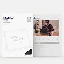 DUX DUCIS 1 pièce Étui de tablette pliable en trois DUCIS compatible avec Galaxy Tab, iPad, XM Pad, Redmi Pad, Tab, Pixel Tablet, Nokia T21, OnePlus Pad/OPPO Pad 2, Realme Pad, Realme Pad 2 11.5, avec porte-stylet et fonction de réveil/veille automatique, résistant à la saleté et aux chocs, anti-traces de doigts, fermeture magnétique, anti-rayures, support pliant en trois - Noir - Voir 11