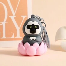 1pc Unisex Buddha Style Dudu Keychain Keyring Pendant - Shape - View 7