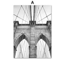 1PC Black And White Travel Landcape Posters Alpaca Giraffe Canvas Painting Street Photography Pictures Home Decor , No Frame