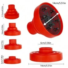 1入組可摺疊吹風機擴散器，適用於捲髮，便攜式造型工具，可伸縮風罩吹風機配件，可折疊風擋板 - 彩色 - 查看 11
