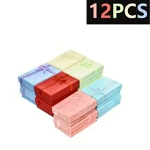 Schmetterlings-Themen Schmuckgeschenkboxen (6/12/1 Stück) in Schwarz & Rot mit Deckeln & Schleifen für Hochzeiten, Geburtstage, Jahrestage, Partytüten, Schmuckverpackungsboxen Valentinstag