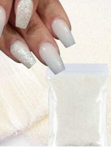 4bag/Set Sparkling Gold Silver Glitter Powder Nail Decoration Chrome Pigment 0.2mm Loose Sequins Nails Art Accessories