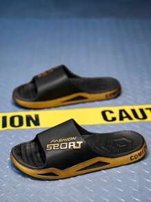 Men's Slip-Resistant Outdoor Slippers, Summer Bathroom Shower Shoes, Indoor Home Couples Flip Flops, Men's Style