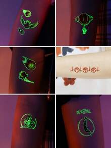 10 Sheets Luminous Basketball Temporary Tattoo Stickers,Glow In The Dark Basketball Pattern,Basketball Party Favor Birthday Party Decoration,Basketball Team Building Gift,Basketball Cheerleading Stickers,Basketball Face Stickers Perfect For Boys Outdoor Sports & Birthday Party Bag & Stocking Fillers