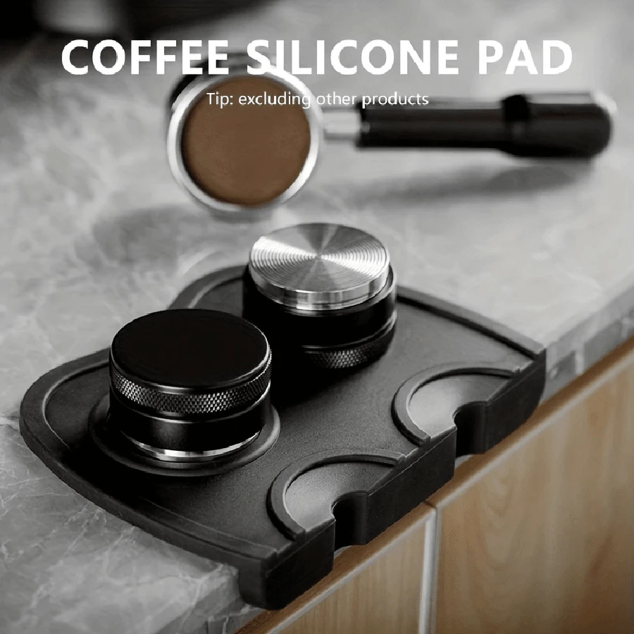 1PC Miếng lót ép bột cà phê, Miếng lót ép bột chống trượt, Miếng lót ép bột, Miếng lót tay cầm cà phê bằng silicon, Miếng lót búa bột, Miếng lót ép bột pha cà phê, Có ba thông số kỹ thuật, Sản phẩm cà phê rất phổ biến