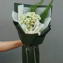 20 Blatt wasserfestes einfarbiges Geschenkpapier, elegante Blumen Shop Verpackungsmaterialien Set für den Valentinstag