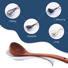 1pc Ceramic Spoon Rest For Stove Top, Porcelain Spoon Holder, Large Utensil Rest For Kitchen Counter, Spoon Rest For Spoon, Ladle, Spatula, Modern Farmhouse Kitchen Home Decor