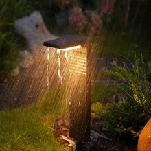 1入景觀太陽能戶外防水草坪燈，花園太陽地面插頭燈，適用於戶外裝飾，庭院和花園 - 庭院裝飾燈 - 查看 11