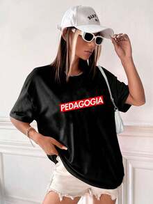 Women T-Shirts - 黑色 - 查看 2