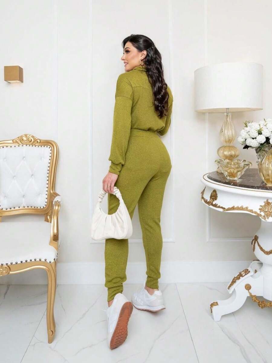 Women Two-Piece Outfits - màu xanh lá - Xem 1