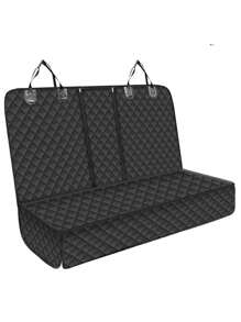 Dog Car Seat Protector, Back Seat Pet Car Seat Protector Pad, Non-Slip Seat Cover Fit Most Sedans, Trucks, SUVs, With Armrest - Black