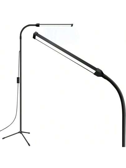1PC Gooseneck Led Vloer Lamp, Adjustable Temperature Dimmable, Reading In Living Rooms, Bedrooms, Offices, Multipurpose Lighting Eyelash Extensions, Makeup, Skincare view 9