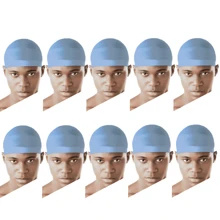 10pcs Men's Compressing Wave Sleeping Cap, Sleep Hats, Stocking Wave Caps For 360 Waves, Good Compression For Men, Large Caps Suitable For Adult Sleeping - Multicolor - View 9