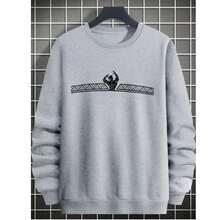 Men Sweatshirts - Xám - Xem 1
