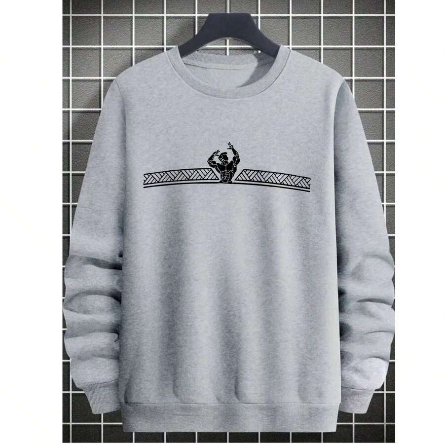 Men Sweatshirts - Xám - Xem 1