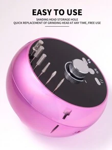 LIMEGIRL New Professional Nail Drill 45000RPM, Suitable For Acrylic Nails & Gel Nails, Electric Nail File Set, Super Quiet, New Polishing Pen Nail Grinding Kit, For Home And Salon Use, Comes With 6 Sanding Bands And Drill Bits - Black - View 3