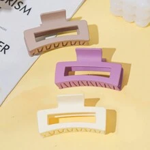 1/2/3/4 chiếc kẹp tóc hình vuông rỗng tối giản cho nữ - Nhiều màu - Xem 6