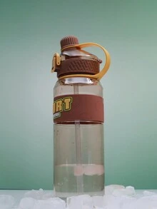 1入組大容量茶水杯，帶吸管的運動水杯，男女健身用水杯，戶外便攜式運動水杯，冰茶飲用水杯 - 彩色 - 查看 2