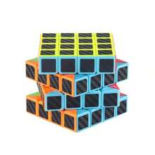 1 pieza Cubo Mágico 3x3 4x4 5x5 Pirámide de Fibra de Carbono para Entrenamiento de Lógica y Pensamiento, Juguete - Multicolor - Ver 9