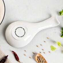 1pc Ceramic Spoon Rest For Stove Top, Porcelain Spoon Holder, Large Utensil Rest For Kitchen Counter, Spoon Rest For Spoon, Ladle, Spatula, Modern Farmhouse Kitchen Home Decor