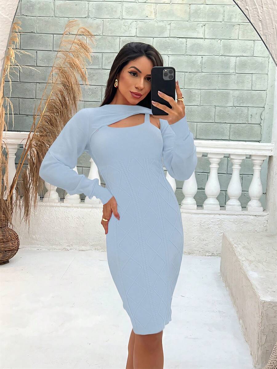 Women Dresses - Màu xanh nhạt - Xem 1