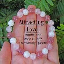 天然石手鍊 月長石 綠簾石 紅水晶 虎眼石 禮物珠寶 適用於女士男士 - 石頭手鍊 - 查看 9