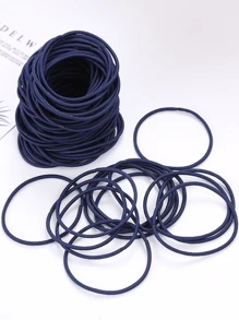 Scrunchies multicolor clásicos y sencillos para mujeres, adecuados para uso diario e ideal como regalo para amigos, accesorios para el cabello, coleta, ligas para el cabello, cuerda para el cabello, coleteros, accesorios para la cabeza - Multicolor - Ver 15