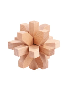 1 件木制玩具孔明锁鲁班锁成人减压烧脑动脑全智力开发解谜游戏,办公桌面玩具,金属拼图,智商拼图,锁拼图,拼图,木制拼图,木制玩具 - 彩色 - 查看 15