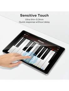 1片螢幕保護貼，相容於 iPad A16 第11代/第10代 (11英吋/10.9英吋，2025/2022)，9H強化玻璃膜，支援 Apple Pencil，防刮，高畫質 - 無色 - 查看 5