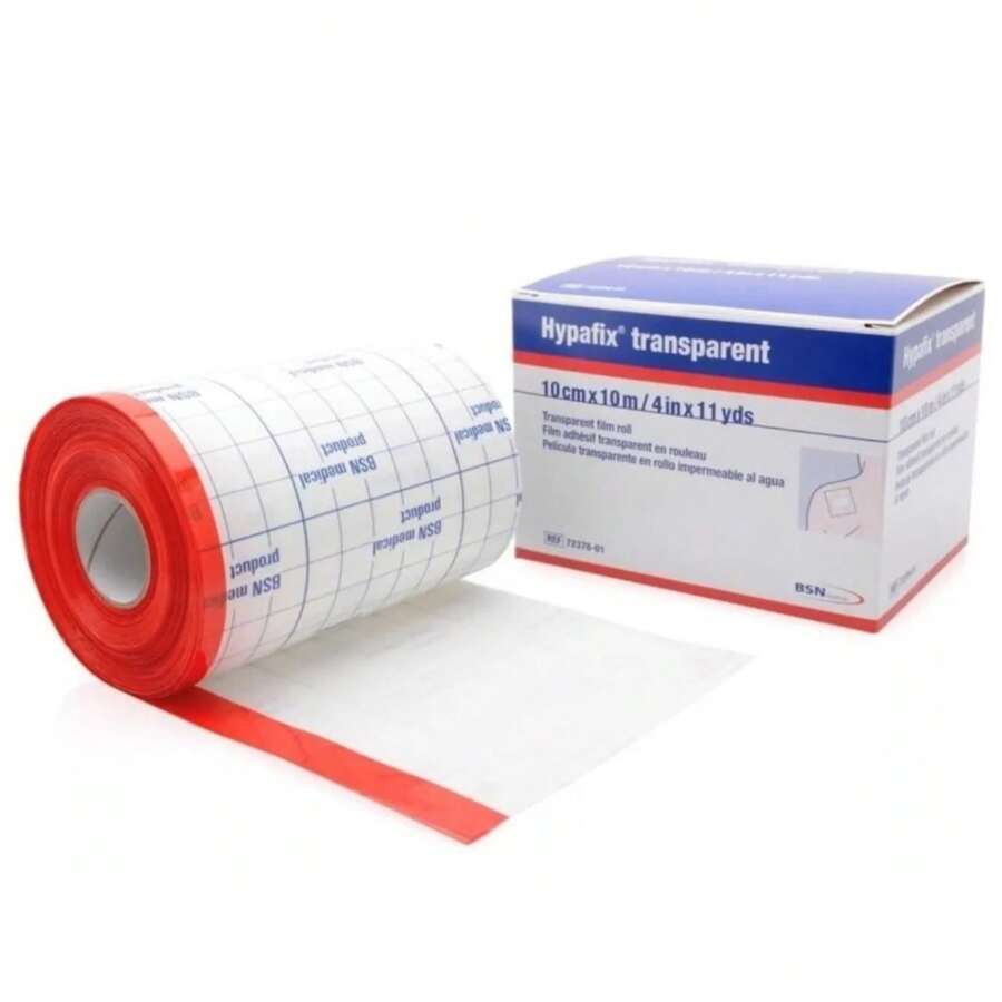 Hypafix Apósito 10cmx10m Transparente Lámina Elástica Autoad - Blanco - Ver 1