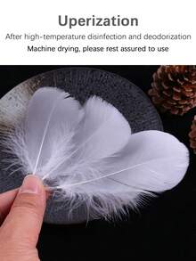 100pcs Macaron Color Small Feathers DIY Feathers, For Wedding Festival Stage Decoration Gift Box Filling Material - Multicolor - View 4