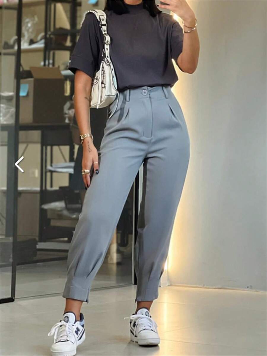Women Suit Pants - Xám - Xem 1