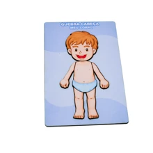 Brinquedo Educativo Partes Do Corpo humano Menino branco encaixe Jogo Tabuleiro quebra cabeça corpo humano aprender escola casa creche divertido montessori para educação Infantil Rick Brinck