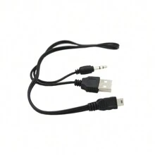 Electric Replacement Portable Mini 5pin 3.5mm Speaker Charging Male USB Cable - Black - View 5