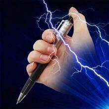 قلم كرة كهربائي لعبة مزحة طريف بصدمة كهربائية ، لعبة ممتعة لحفلات المزاح والعبث